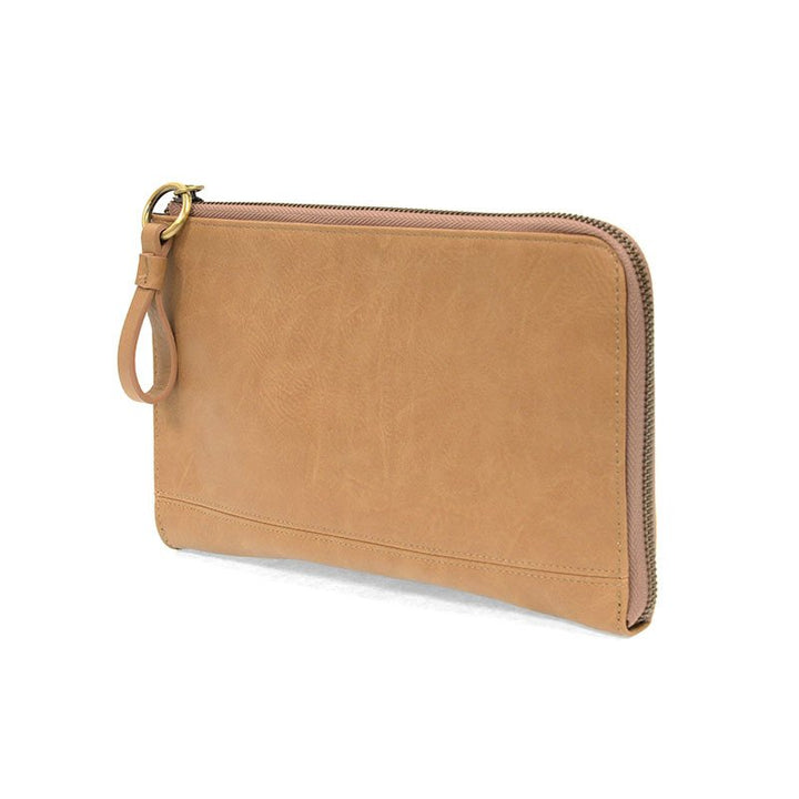 Karina Convertible Wristlet & Wallet Wheat Side.