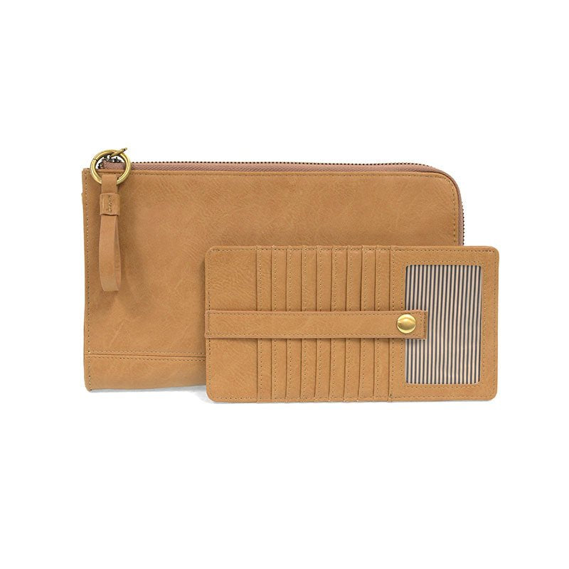 Karina Convertible Wristlet & Wallet Wheat With Wallet.