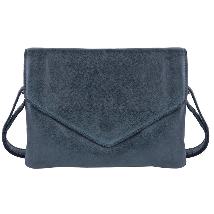 Latico Harbor Leather Crossbody Bag Denim 1