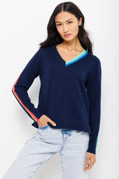 Lisa Todd Color Code Sweater in Navy front