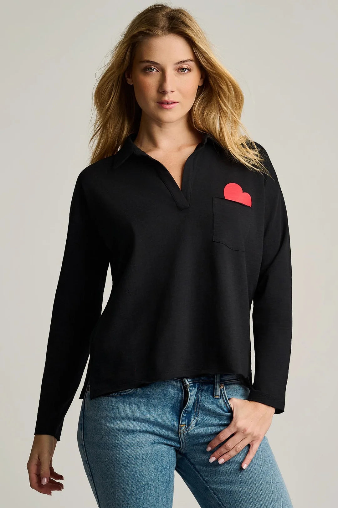 Lisa Todd Pocket Love Top Black 1
