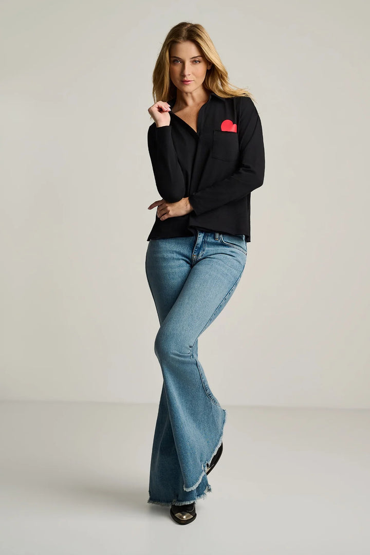 Lisa Todd Pocket Love Top Black 2