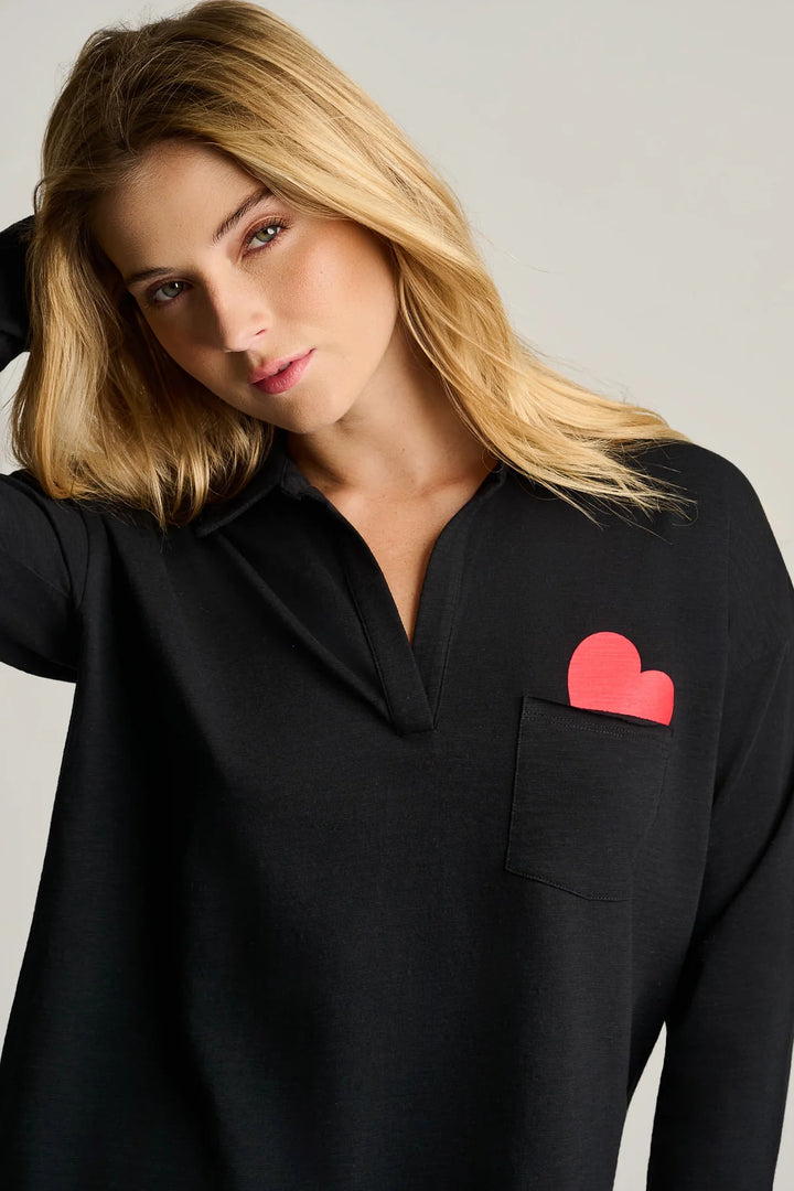 Lisa Todd Pocket Love Top Black 3