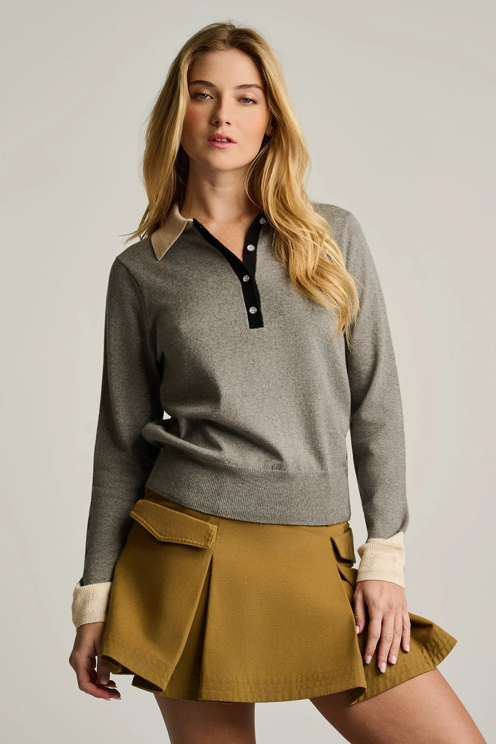 Lisa Todd Pop Posh Cotton Cashmere Polo