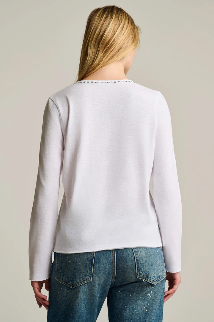 Lisa Todd Snappy Stitch Cotton T-Shirt 3