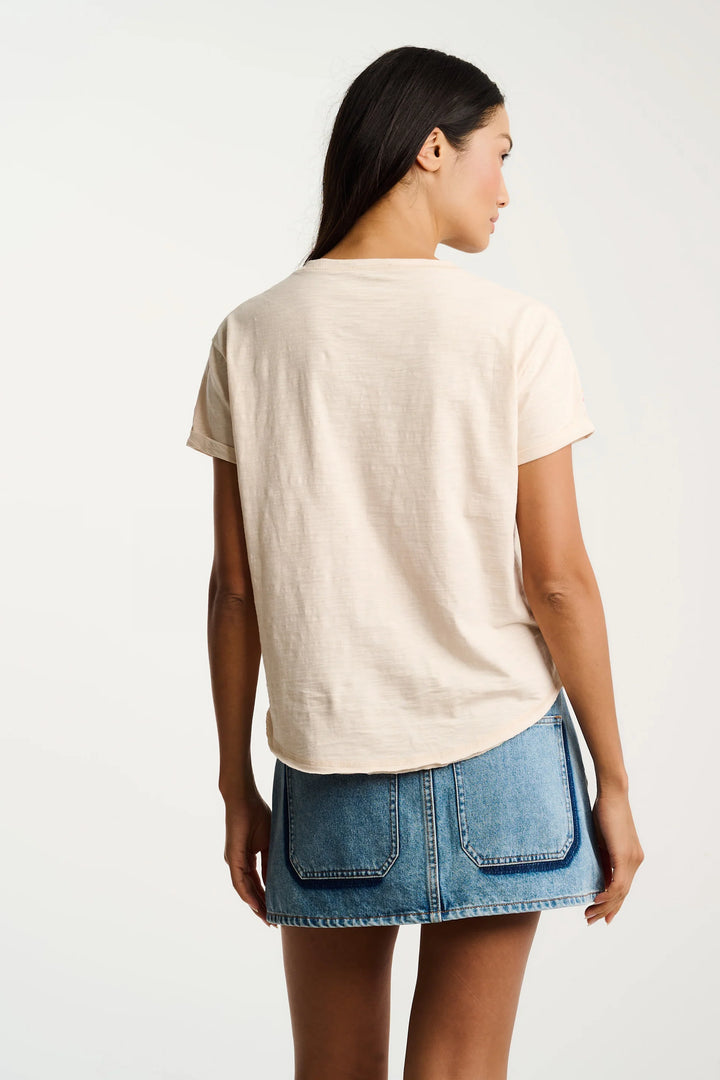 Lisa Todd What The Flock Tee Crystal Sand 4