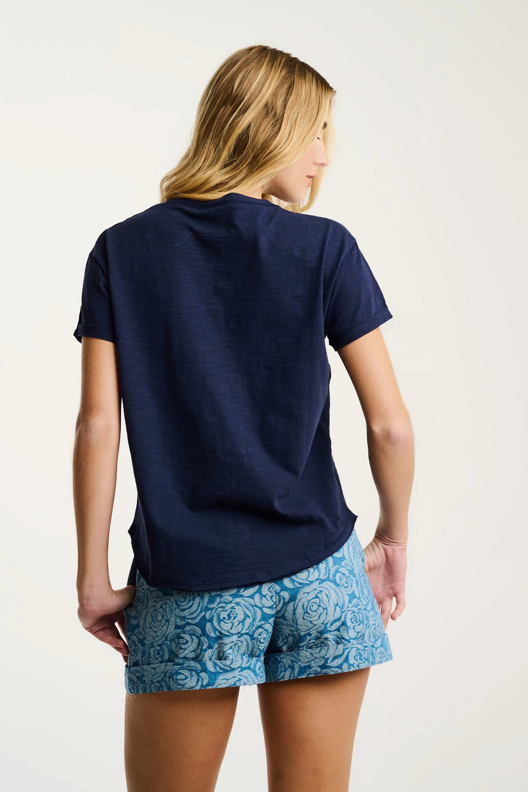 Lisa Todd What The Flock Tee Navy 5