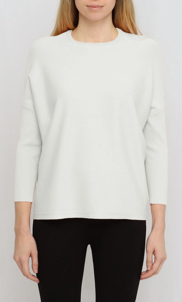Metric Boyfriend Crewneck Sweater Ivory