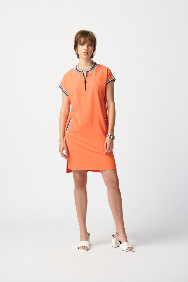 Mandarin-Stripped-Trim-Dress-Style-241235-Full-Front