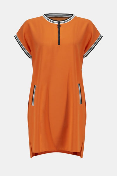 Mandarin-Stripped-Trim-Dress-Style-241235 Self