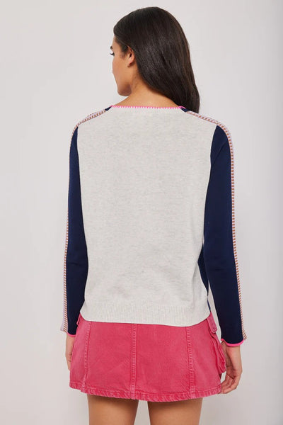On Track Sweater Back