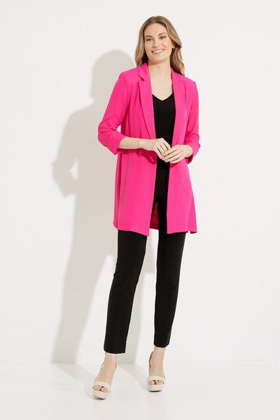 Oversized Blazer Style 211361 Dazzle Pink Full Front.