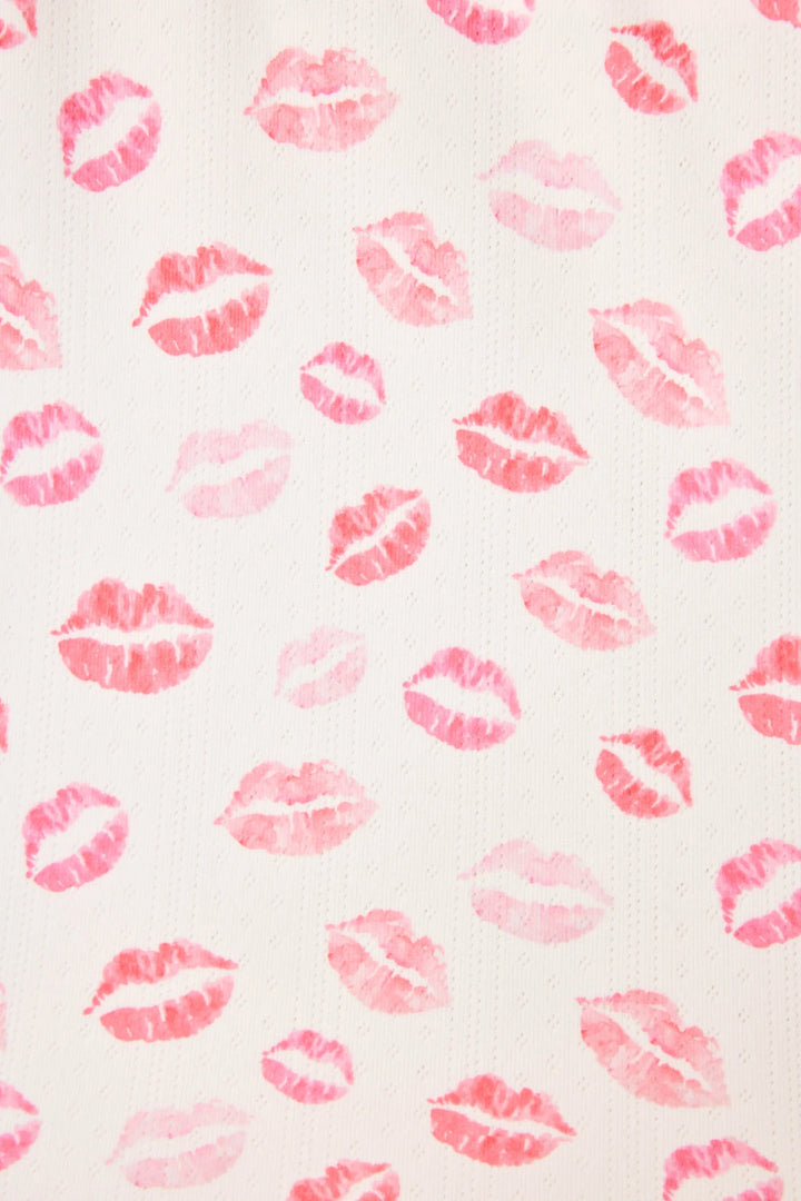 PJ Salvage Valentine's Day Kisses Print 3-Piece PJ Set 6