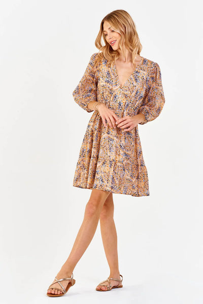 Paloma Deep-V Midi Dress The Healer Carefree.