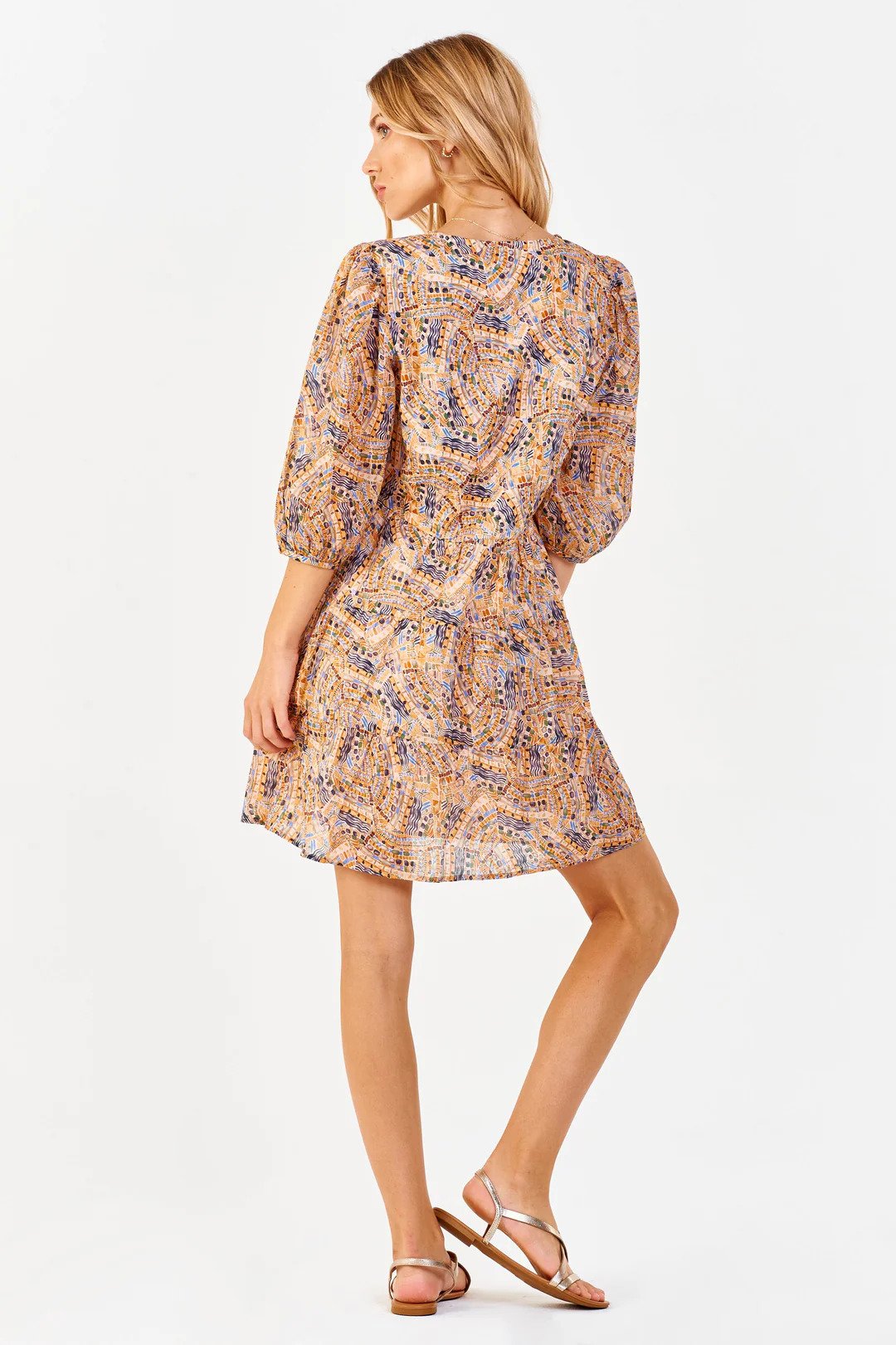 Paloma Deep-V Midi Dress The Healer Back.