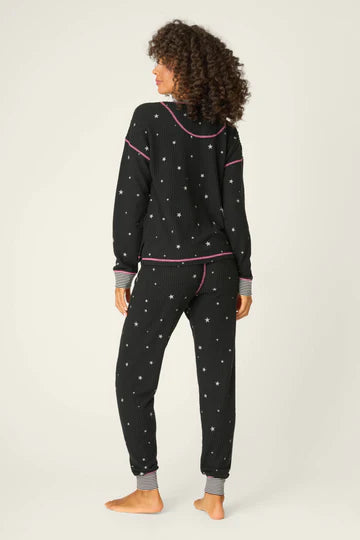 Pj Salvage Ski Jammie Classics Starlight Starbright Black PJ Set 4