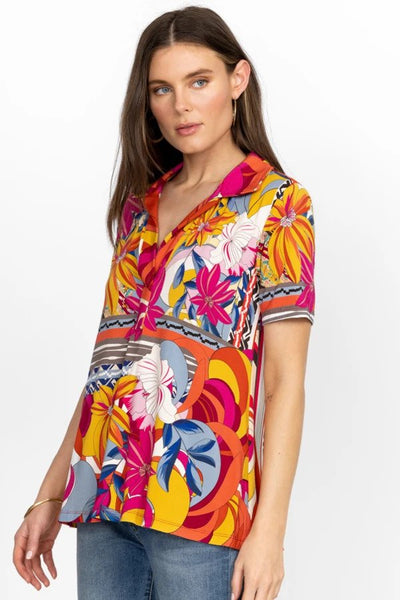 Rachel May Short Sleeve Swing Polo Side.