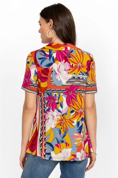 Rachel May Short Sleeve Swing Polo Back.