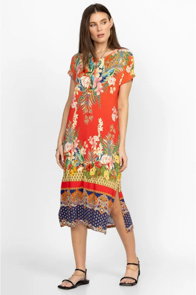 Rapsodia Maxi Henley Dress Side Pose.
