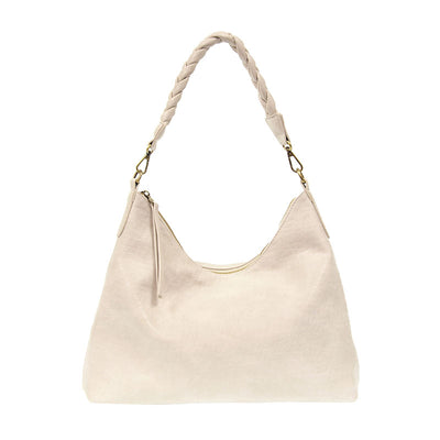 Selene Slouchy Hobo Bag with Braided Handle With Strap.