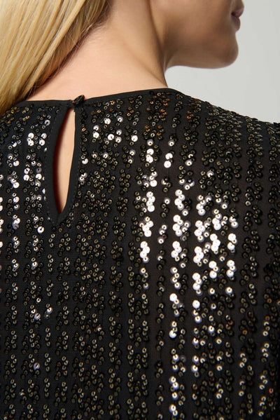Sequin Boxy Top Style 234176 Back Detail.