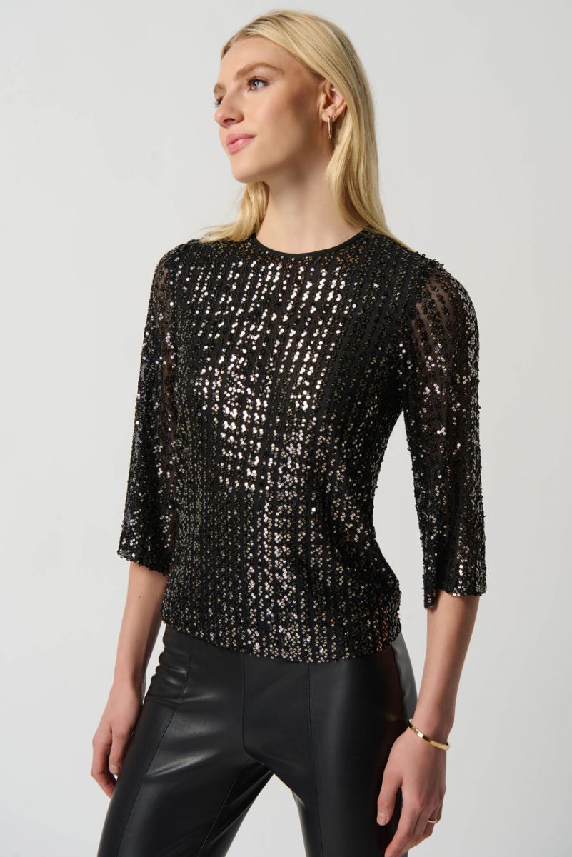 Sequin Boxy Top Style 234176 Front.