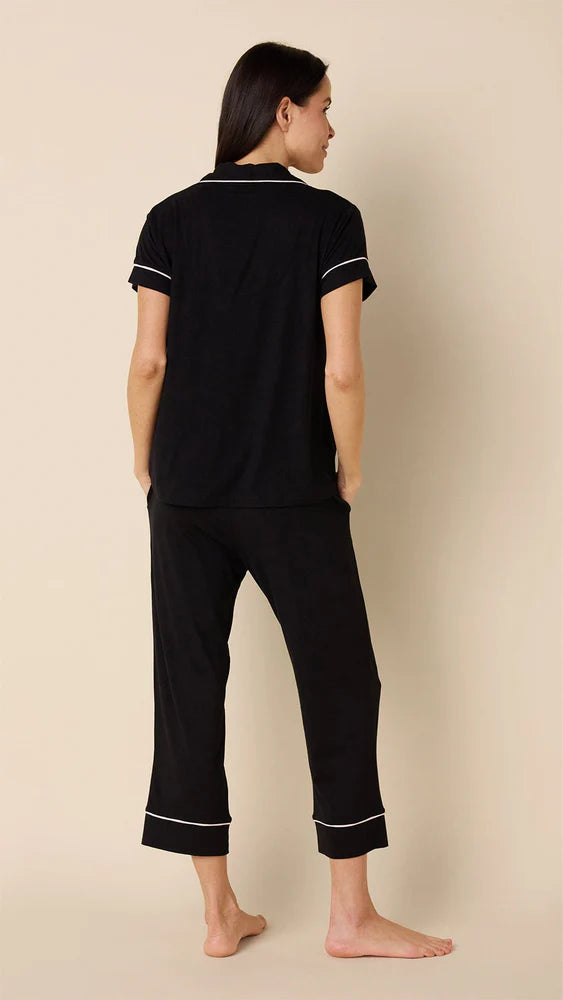 Classic Pima Knit Capri - Midnight 4