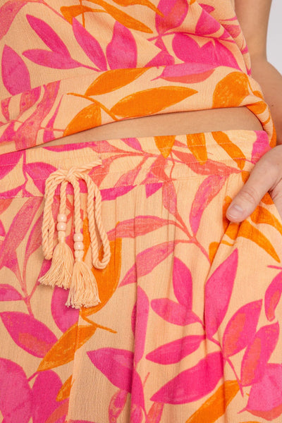 Tropical Punch Lounge Set Orange Crush Waist Detail.