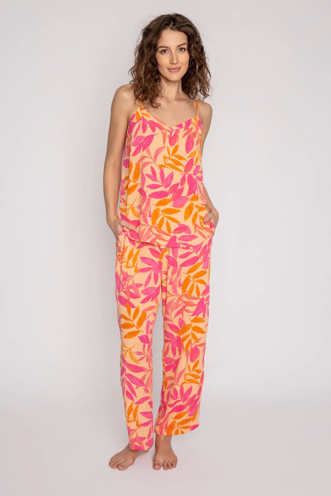 Tropical Punch Lounge Set Orange Crush Full Front.