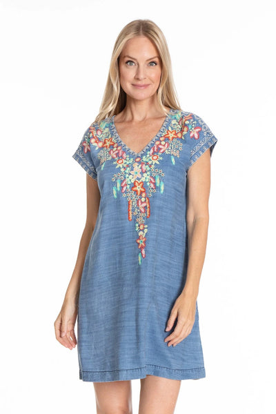 APNY Floral Embroidered Dress Front.