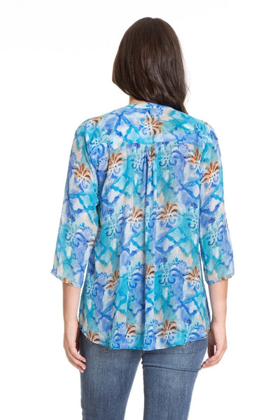 APNY Portuguese Inspired Tile Print Tunic Back.