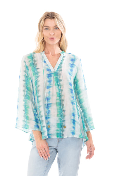 APNY Tie Dye Crepe Tunic Front.