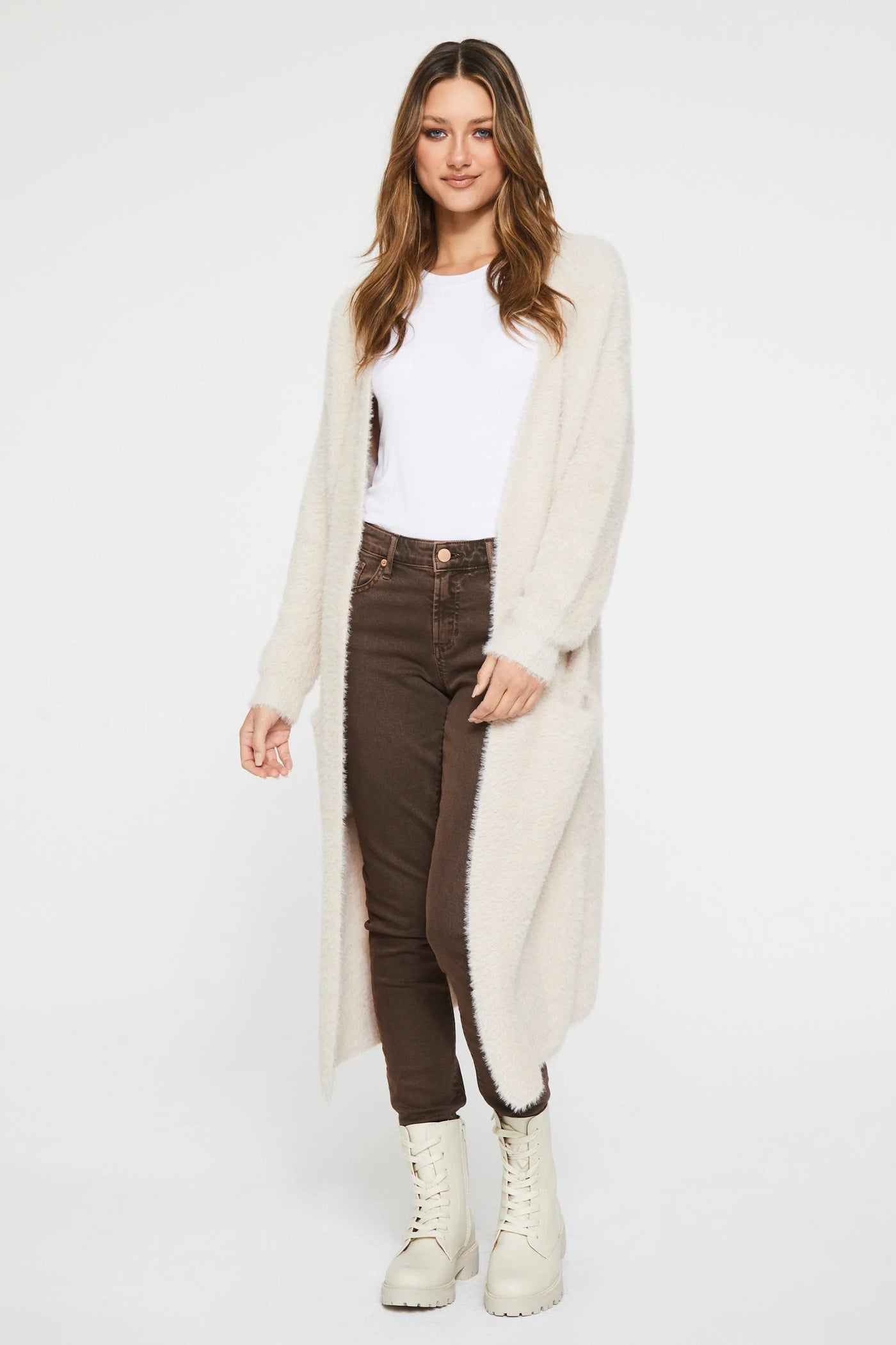 Another Love Electra Long Cardigan Front.
