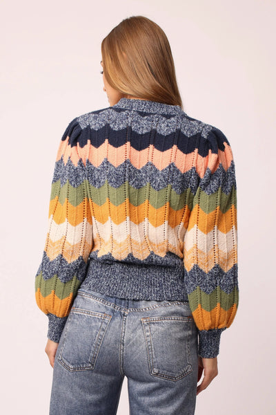 Another Love Kiana Chevron Crew Neck Sweater Back.
