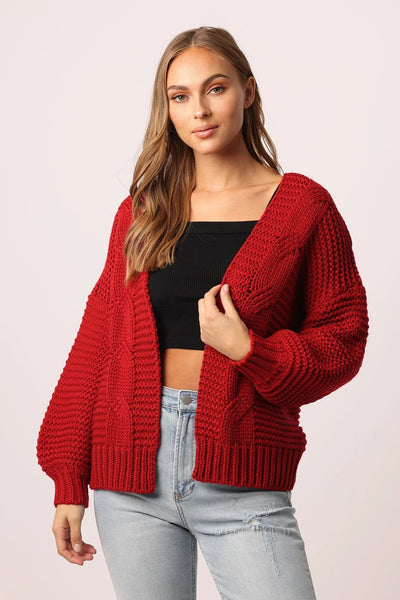 Another Love Tamar Open Cardigan Front.