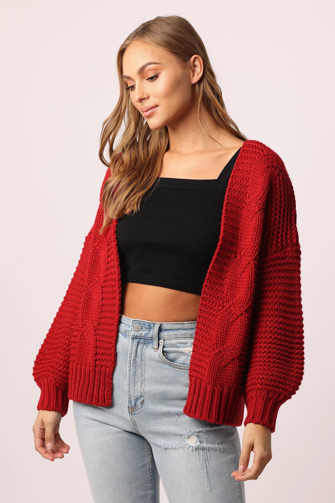 Another Love Tamar Open Cardigan Side.