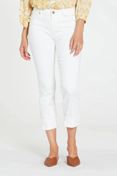 9-1/2" Highrise Blaire Slim Straight Optic White