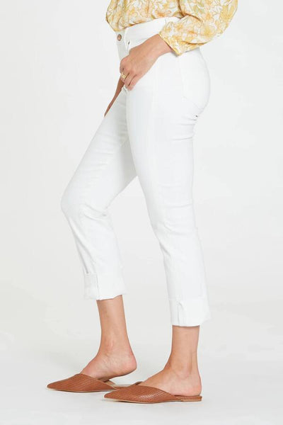 9-1/2" Highrise Blaire Slim Straight Optic White