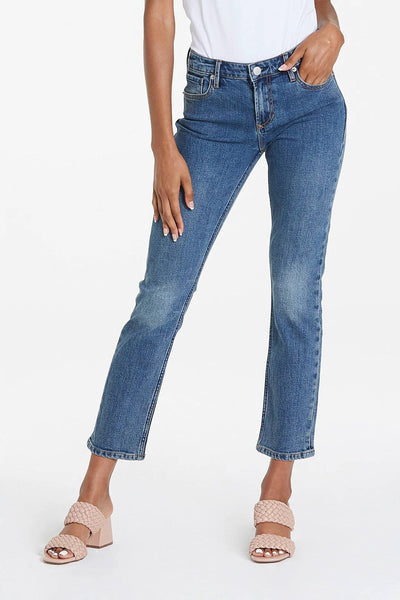 Dear John Denim Blaire High Rise Ankle Jean Oregon Close-up.