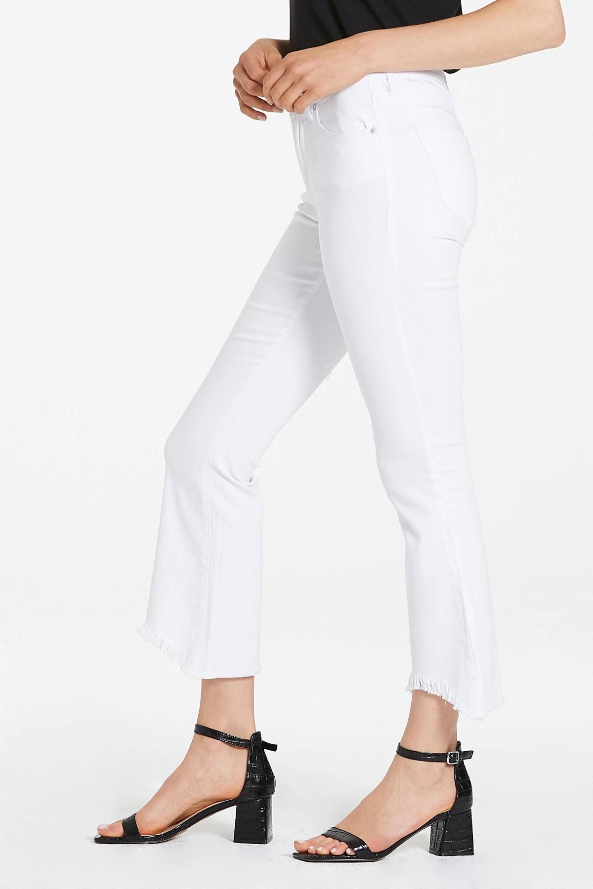 Dear John Denim Jeanne Super High Rise Cropped Flare Jeans side.
