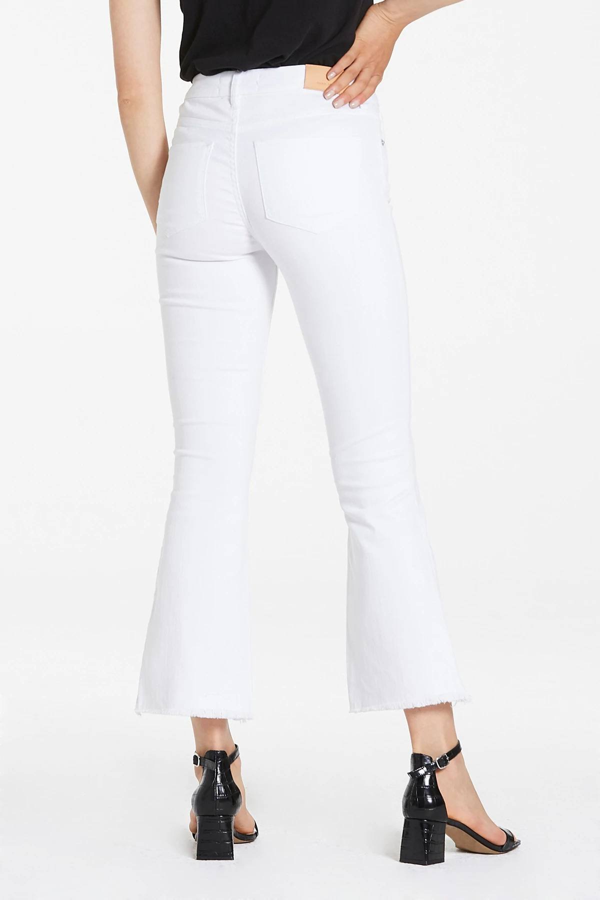 Dear John Denim Jeanne Super High Rise Cropped Flare Jeans back.