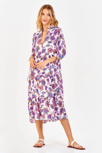 Dear John Denimn Joan Deep V Dress Day Dreamer Front Full.