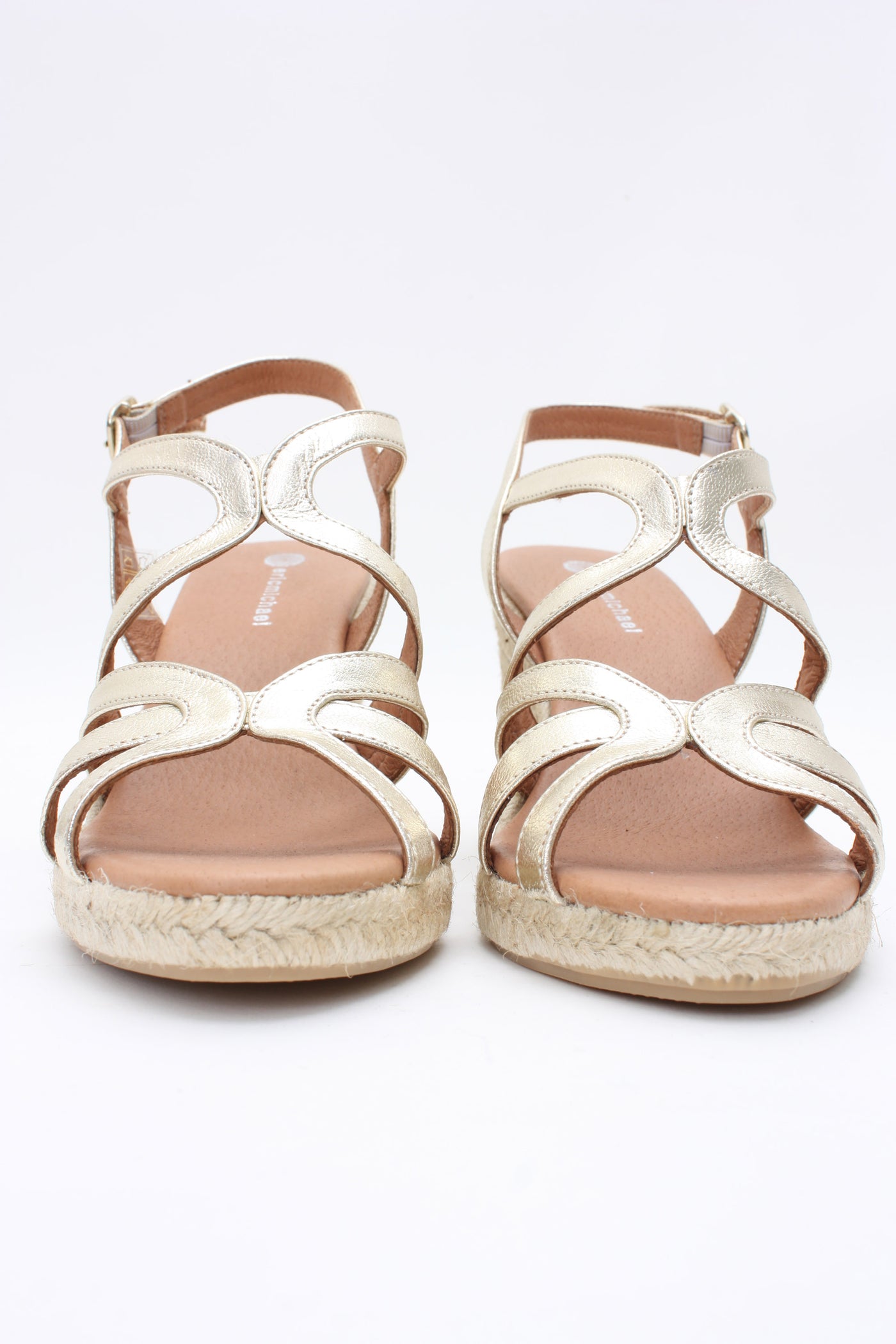 Eric Michael Lindsey Wedge Sandal Cosmos Gold
