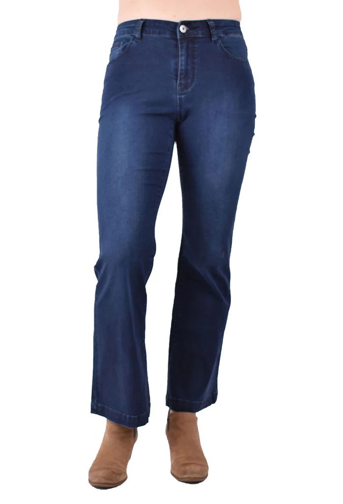 Ethyl The Mago Flare Leg Jean Front.