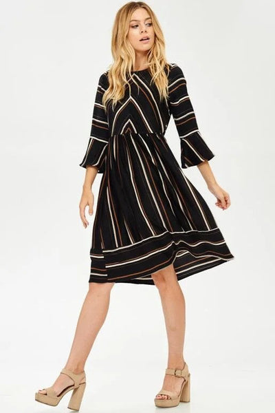Hailey & Co Multi Stripe Dress Action.