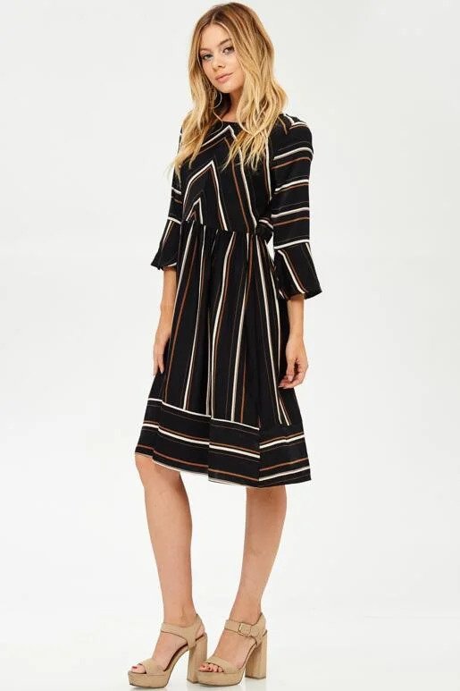 Hailey & Co Multi Stripe Dress Side.