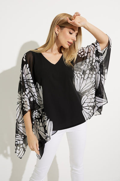 Joesph Ribkoff Butterfly Sleeve Top Style 231163 Front.