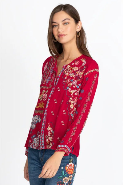 Johnny Was Endora Blouse Cherries Jubilie Side.