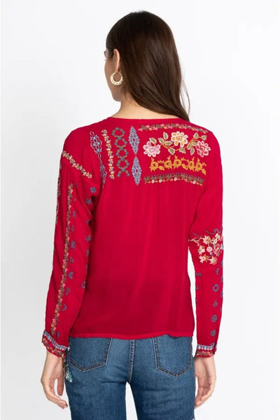 Johnny Was Endora Blouse Cherries Jubilie Back.