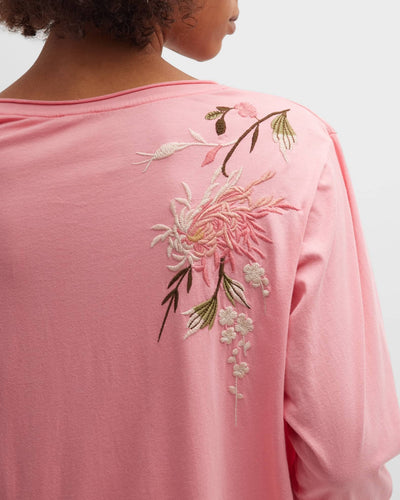 Johnny Was Mei Relaxed Everyday Long Tee Back Detail.